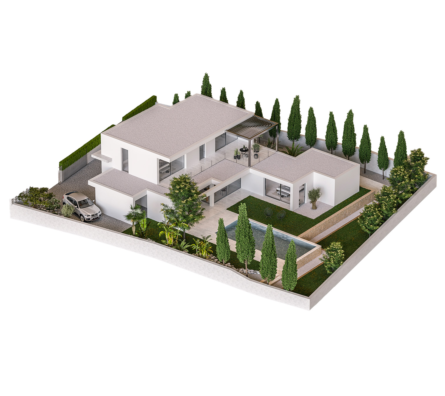 Planos diseñados por Arquitectos en Altea de Loto Arquitectos